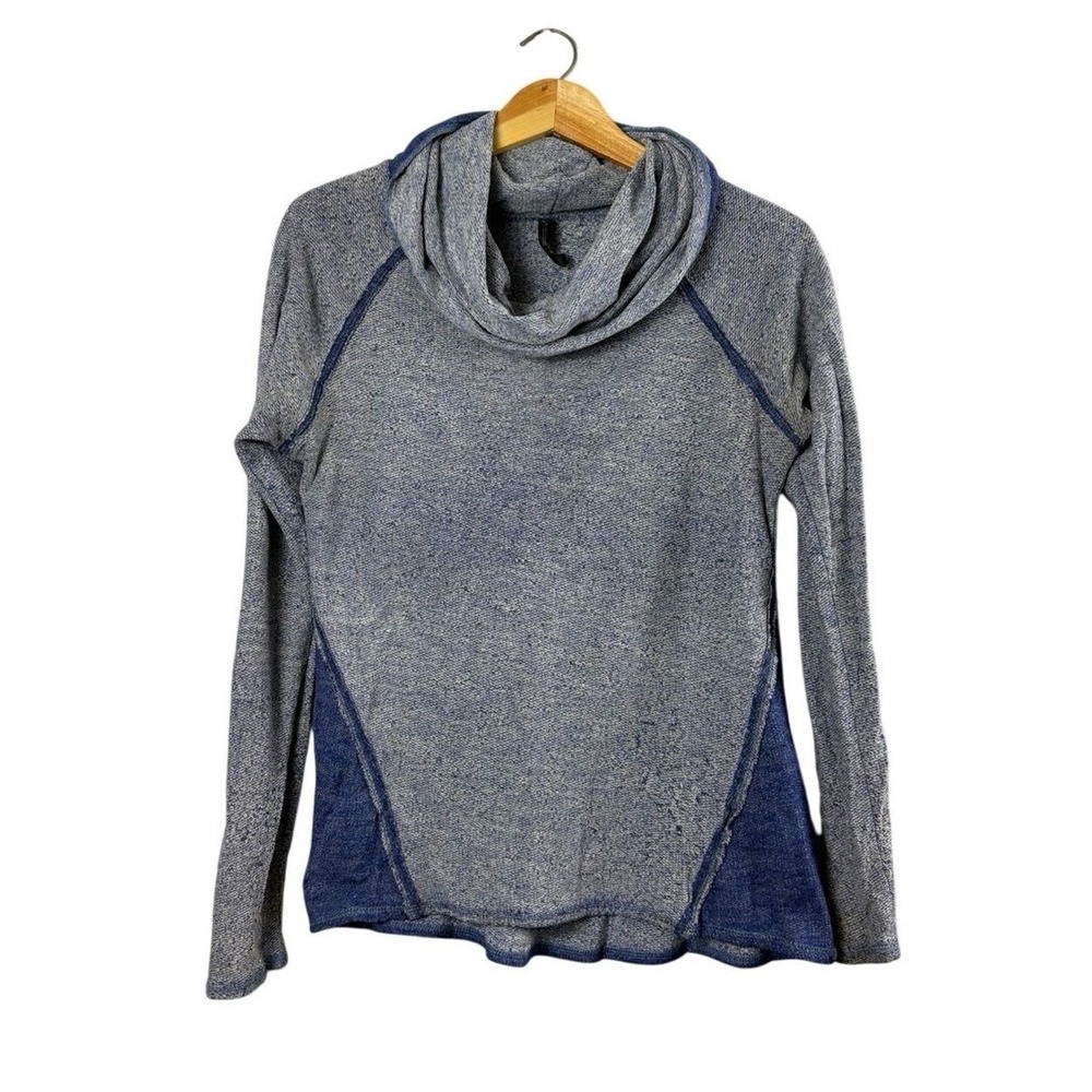 KUHL Women's Sweater Viola Nova Pullover Blue Cowl Neck Size S Outdoor Hiking